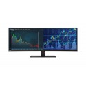 Lenovo ThinkVision P44w 110,2 cm (43.4") 3840 x 1200 Pixeles LED Negro