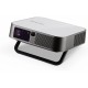 Viewsonic M2e videoproyector Standard throw projector 400 lúmenes ANSI LED 1080p (1920x1080) 3D Gris, Blanco