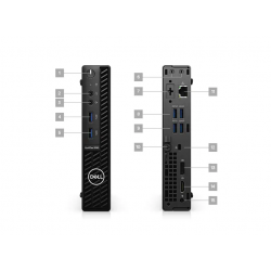 DELL OptiPlex 3080 Intel® Core™ i5 de 10ma Generación i5-10500T 8 GB DDR4-SDRAM 256 GB SSD MFF Negro Mini PC Windows