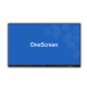 Pantalla interactiva táctil T6 OneScreen 55” 4K UHDD - tecnología IPS - 20 toques - Android 8 con Google Play Store 3 Años de ga