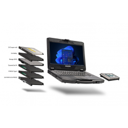 DURABOOK S14G2 i3Lite, S4E5W111AAXX, estándar FHD 14" (1920x1080), IntelCore i3-1115G4, Win10 Pro 4GB RAM, SSD PCIe 128GB