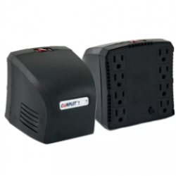 Regulador de voltaje RPlus 3200VA con supresor integra- do 504J. 8 contactos. 120V entrada/salida