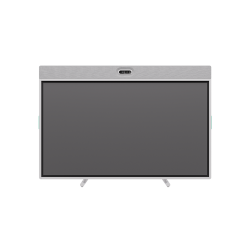 White Rally Board 65, all-in-one collaboration device with powerful audio and video with a 65-inch touchscreen