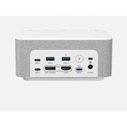 Logi Dock Estación base todo-en-uno con altavoces y controles para entrar en las reuniones con un toque .