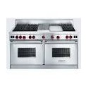 Estufa de Gas Wolf R60 60" 6 Quemadores 15000/9000Btu Asador USD