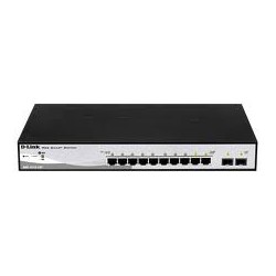 Switch D-LINK DGS-1210-10P 10Pts Gigabit 8 POE 2Pts SFP Admin